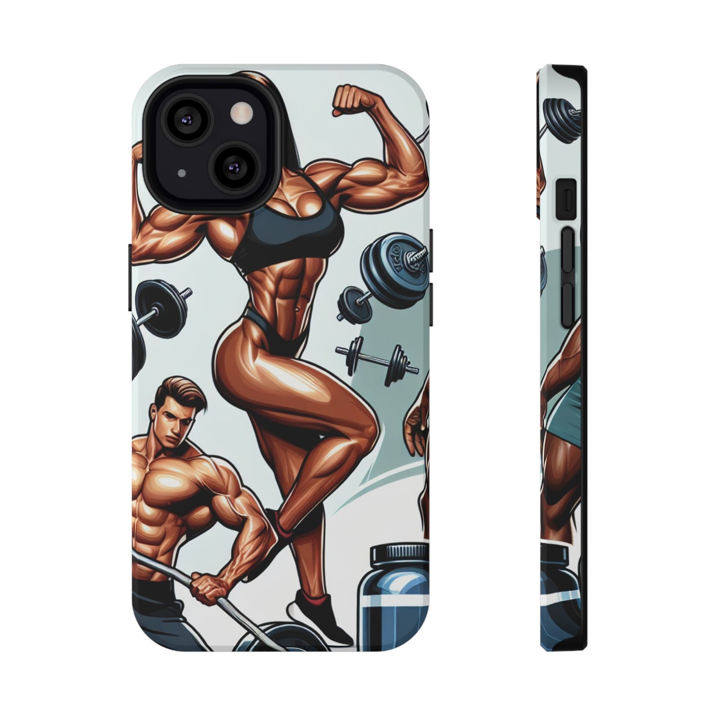 Muscle Motivation Phone Cases - Impact-Resistant, Fitness Gift, Workout Accessory, Athlete Phone Cover, Gym Enthusiast
