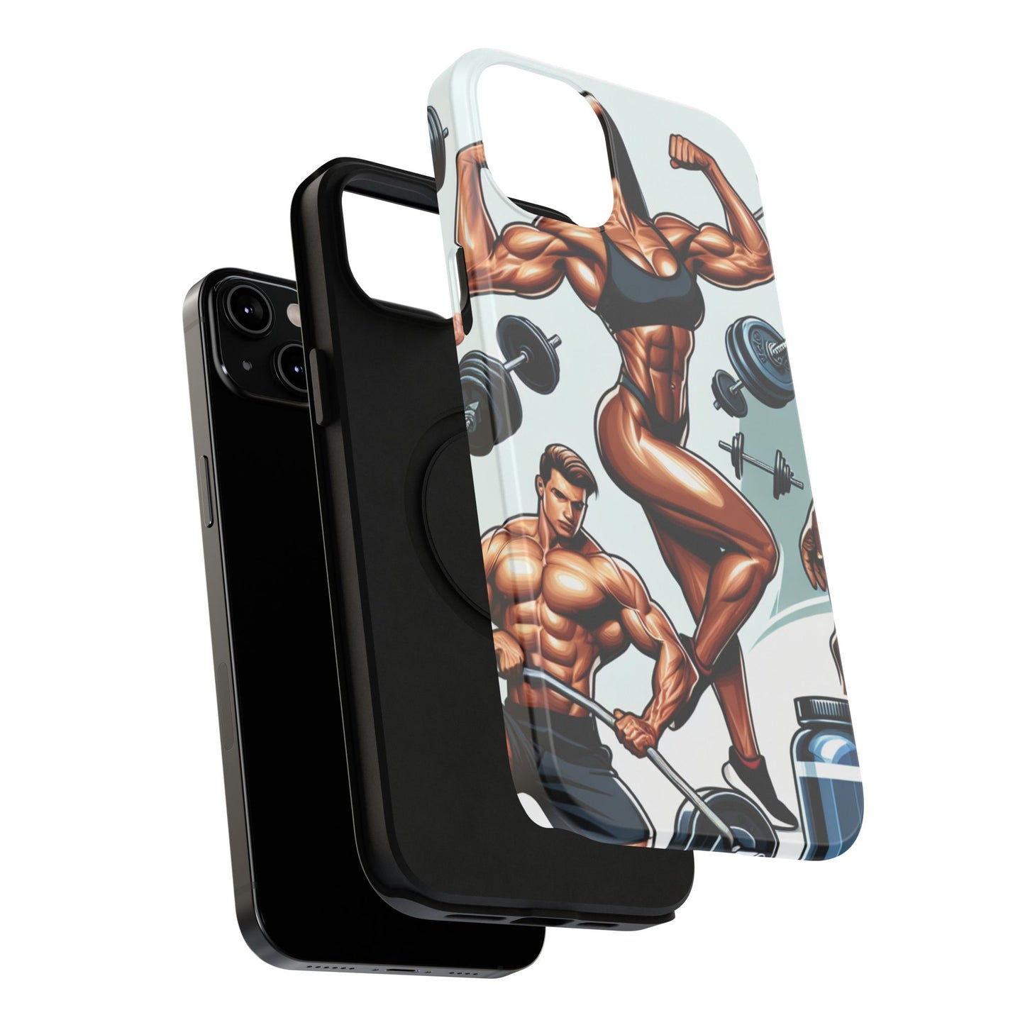 Muscle Motivation Phone Cases - Impact-Resistant, Fitness Gift, Workout Accessory, Athlete Phone Cover, Gym Enthusiast