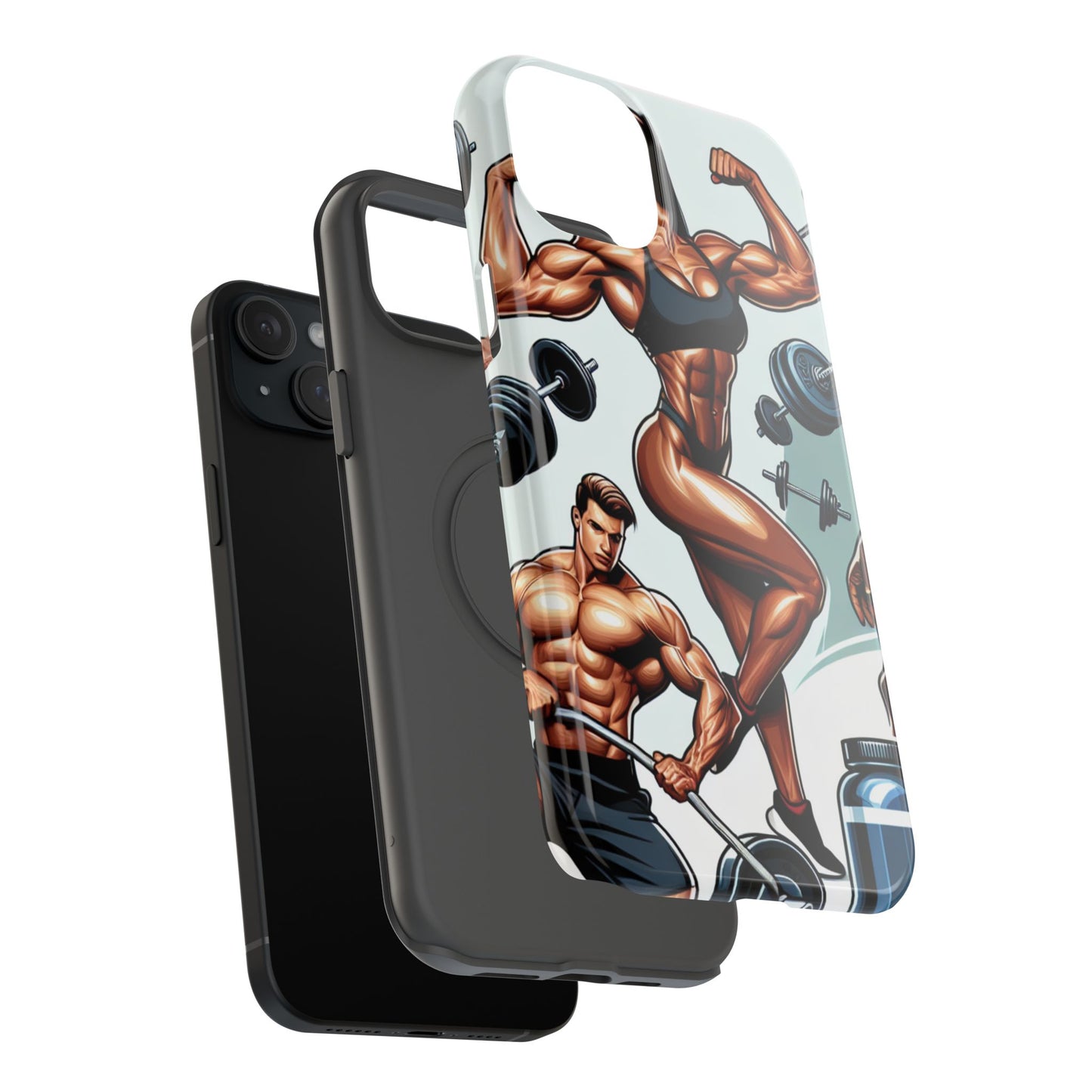 Muscle Motivation Phone Cases - Impact-Resistant, Fitness Gift, Workout Accessory, Athlete Phone Cover, Gym Enthusiast