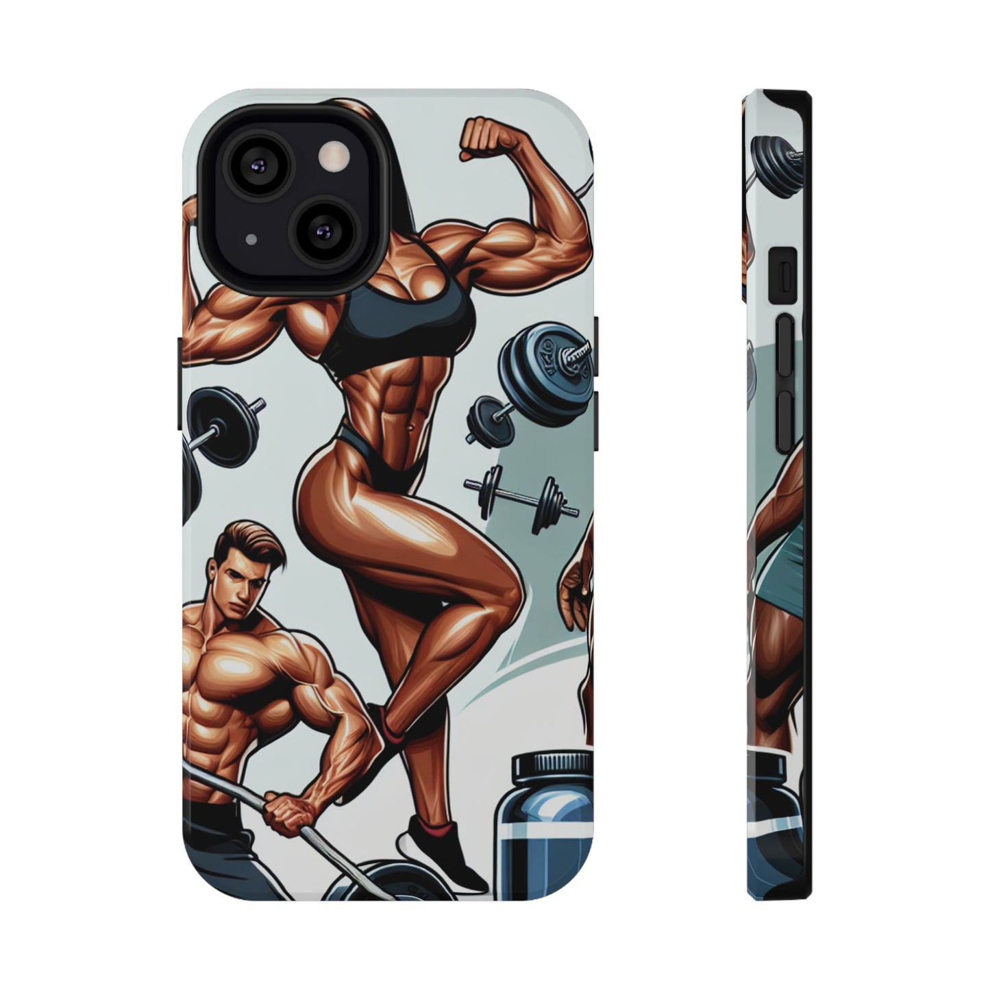 Muscle Motivation Phone Cases - Impact-Resistant, Fitness Gift, Workout Accessory, Athlete Phone Cover, Gym Enthusiast