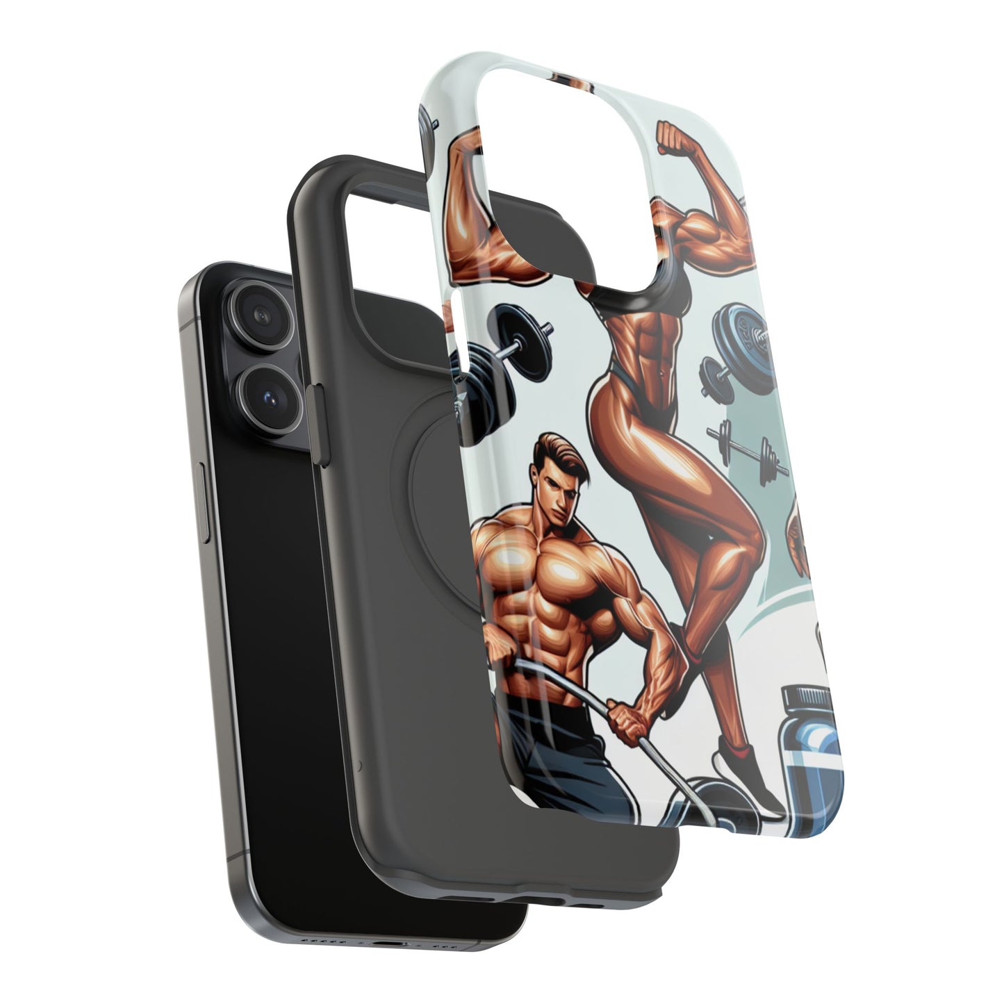 Muscle Motivation Phone Cases - Impact-Resistant, Fitness Gift, Workout Accessory, Athlete Phone Cover, Gym Enthusiast