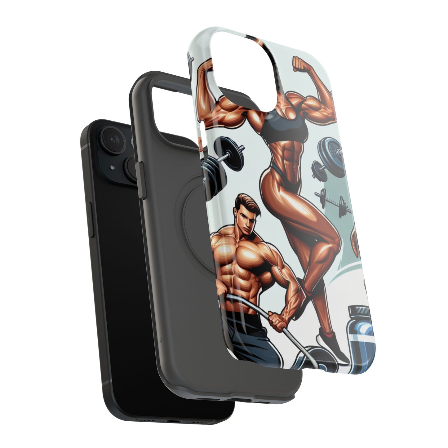 Muscle Motivation Phone Cases - Impact-Resistant, Fitness Gift, Workout Accessory, Athlete Phone Cover, Gym Enthusiast