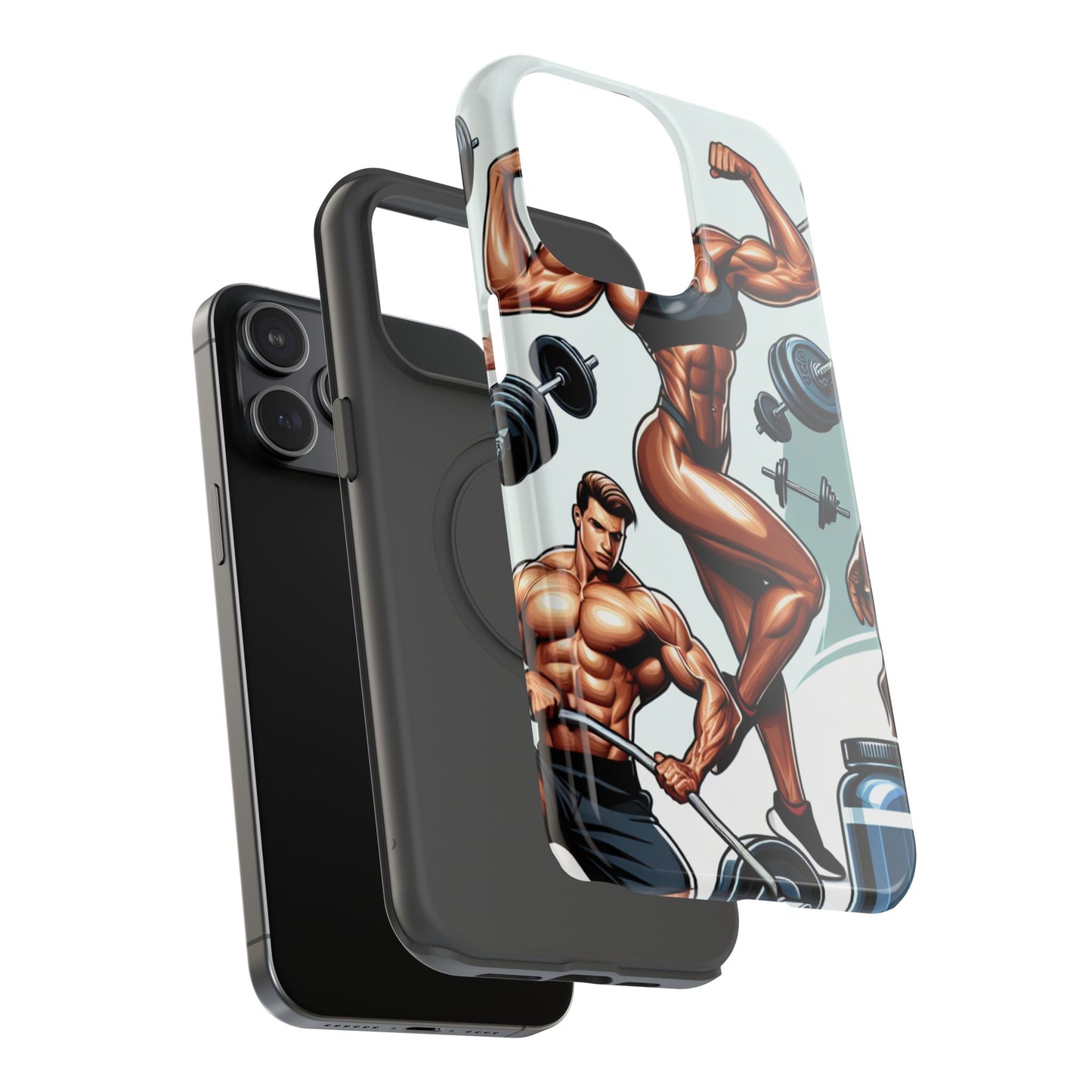 Muscle Motivation Phone Cases - Impact-Resistant, Fitness Gift, Workout Accessory, Athlete Phone Cover, Gym Enthusiast